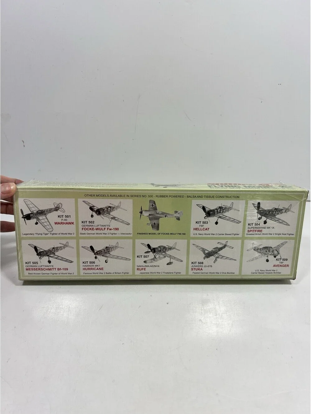 Guillow Supermarine Spitfire Mk-1 Britain WWII Fighter Balsa Model Kit No. 504